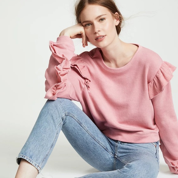 Loveshackfancy Corinne ruffle sweatshirt - Picture 2 of 9